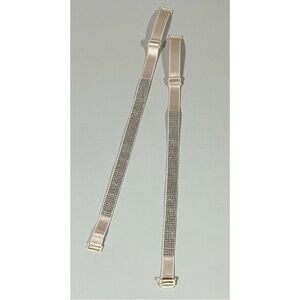 Tan Diamond Bra Straps Hosiery Lingerie Fashion Accessory Matching Pair Set 💎